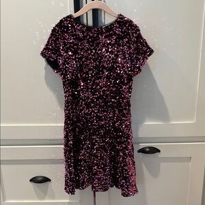 ZARA RARE Sparkling Pink Sequin Dress